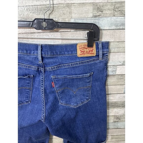 Women’s Levi’s Bremuda Shorts Dark Wash Size 32 - Picture 16 of 16